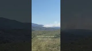 Thumbnail: Fire in the Rhinogs - not what you want to see when your hiking  #wildfire #welshfire #hiker #fire