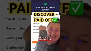 Thumbnail: I AM CREDIT CARD DEBT FREE✅ #debtfreejourney