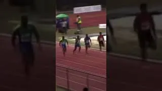 Thumbnail: Issam Asinga U20 WR 100m in 9.89 #trackandfield