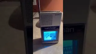 Thumbnail: Using a Sony Watchman FD-40A to watch YouTube in 2026 with @jumpingeneral