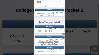 Thumbnail: College Baseball Super Regional predictions for 2025. #cws #baseball #college college