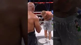 Thumbnail: Jake Paul bows to Mike Tyson at the end of the match #paultyson