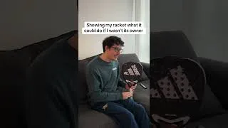 Thumbnail: The real victim is my racket 🤣