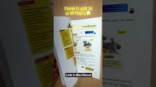 Thumbnail: Finish class 10th syllabus in 99 pages🔥 short notes🔥 #cbse #class10 #notes