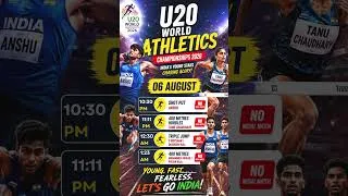 Thumbnail: U20 World Athletics Championship 2026 Day 2 Schedule | Full Schedule of Day 2
