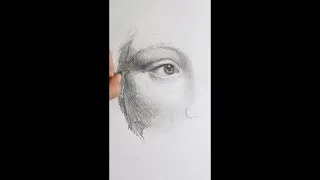 Thumbnail: Guess the Art? I Draw an Eye with Pencil (#shorts)