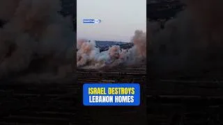 Thumbnail: Israeli forces demolish buildings in southern Lebanon