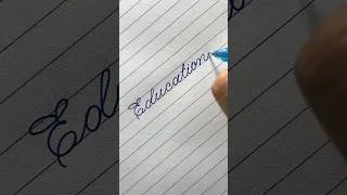 Thumbnail: Relaxing Cursive Handwriting ✍️ #shorts