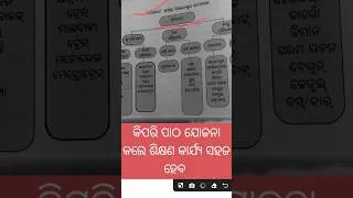 Thumbnail: କିପରି ପାଠ ଯୋଜନା କଲେ ଶିକ୍ଷଣ କାର୍ଯ୍ୟ ସହଜ ହେବ ? #education