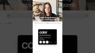 Thumbnail: graphic designer plays color matching game