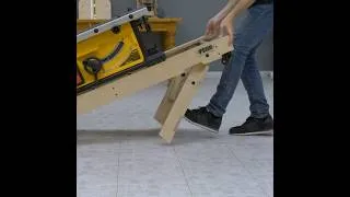 Thumbnail: DIY portable table saw stand #woodworking #wheelsaw #workbench