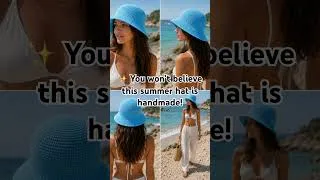 Thumbnail: 👒 Crochet your own trendy Raffia Summer Hat! ☀️🌴 🔔 full pattern in the channel posts