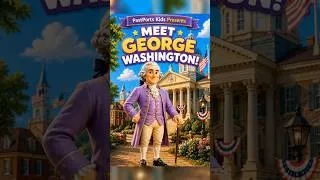 Thumbnail: Who Was George Washington?🇺🇸| America’s First President🏛️ #pastportskids