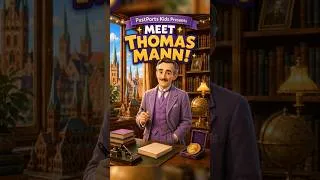 Thumbnail: Who Was Thomas Mann? 📚| The German Storyteller Who Won a Nobel Prize!🏆 #pastportskids