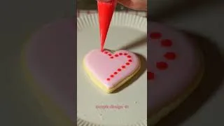 Thumbnail: Heart-shaped Sugar Cookies ♥️ #valentinestreats #sugarcookiedecorating