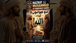 Thumbnail: Hazrat Muhammad ﷺ Ki Khubsurat Hadees | Do Jawano Ka Gawah Allah#thankyouallah#aiIslamicmoralstory