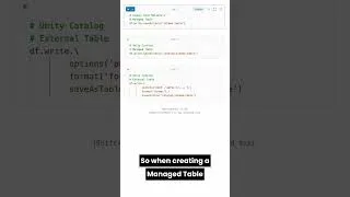 Thumbnail: Creating a Table from a DataFrame in Databricks Unity Catalog using PySpark #databricks