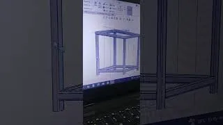 Thumbnail: Machine Frame Designed in SOLIDWORKS #3dmodeling #weldments