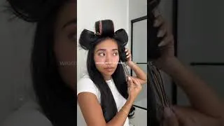 Thumbnail: hair rollers results on long hair #hairrollers #blowout #hairgoals