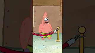Thumbnail: patrick's all alone behind the red rope 😭