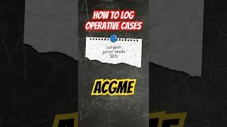 Thumbnail: How to Log Cases in the Case Log System