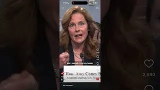 Thumbnail: Amy Comey Barrett voted for a felon save us your morality #supremecourt #anycomeybarrett