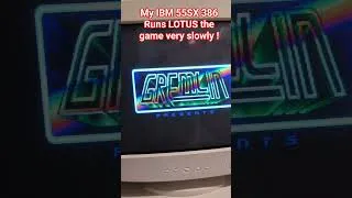 Thumbnail: IBM 55SX running lotus turbo challenge