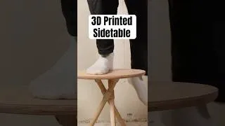 Thumbnail: I tried 3D printing a Sidetabel using some wood and Standard 3D printer #3dprinting#design#maker