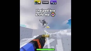 Thumbnail: I helped bro knife me 💀#robloxrivals #shorts #roblox
