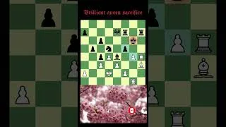 Thumbnail: Brillient queen sacrifice! #chesspuzzle