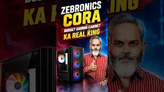 Thumbnail: Budget Gaming Cabinet ka Real King! 💰✨ ZEBRONICS CORA