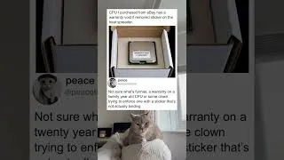 Thumbnail: This old CPU came with a questionable warranty
