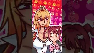 Thumbnail: Mirei x Mamori fanart 🧡💖 #yuri #fanart #ibispaintx #art #speedpaint #valkyriedrivemermaid #anime