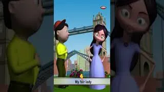 Thumbnail: London Bridge is Falling Down Poem Sing Along | 3D Nursery Rhymes Songs | Pebbles Rhymes