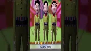 Thumbnail: Five Little Soldiers Poem Sing Along | 3D Nursery Rhymes Karaoke | Pre School Songs | Pebbles Rhymes