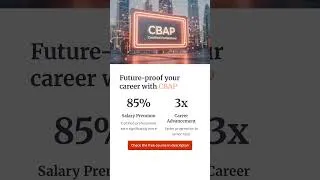 Thumbnail: AI Is Taking Jobs… But Not All of Them 🤖 | Future-Proof Your Career with CBAP #cbap #shorts