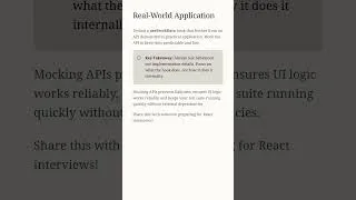 Thumbnail: Test Custom Hooks Like a Pro! ⚡ #ReactJS #WebDev #CodingInterview #shorts