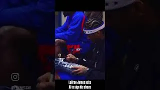Thumbnail: Young LeBron James asks Allen Iverson to sing his shoes (2005)