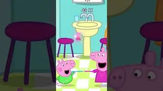 Thumbnail: Learning to brush your teeth with Peppa and George 🦷🪄 #peppapigenglish #peppapigsongs