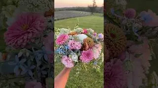 Thumbnail: A bouquet cut just for myself 💗🌸 #fyp #bouquet # Sunset #flowerfarm #pepperharrow #midwestliving