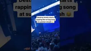 Thumbnail: Destroy Lonely starts rapping the wrong song at Summer Smash