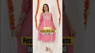 Thumbnail: Myntra Festive Kurta Sets under Rs. 1500 #indianwear #indiandesignerwear #myntrahaul #myntrastudio