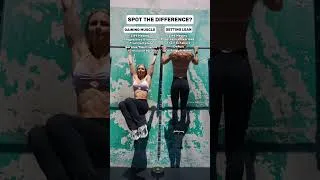 Thumbnail: The difference 😋 muscle VS getting lean…