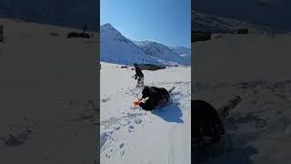 Thumbnail: Snowballing in heavy snow and beautiful, pristine nature...