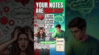 Thumbnail: Your Notes Are RUINING Your Memory 📚 #shorts #studyhack #productivity #college