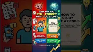 Thumbnail: You Study But Forget Everything? Fix This Fast 🤯 #studytips #shorts  #productivity #shortsfeed