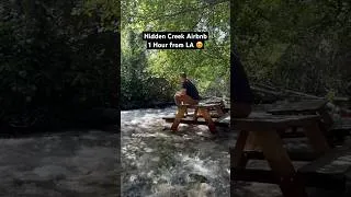 Thumbnail: Magical Hidden Creek Airbnb only 1 hour from LA! ​Pricing link in bio @airbnb #airbnbpartner