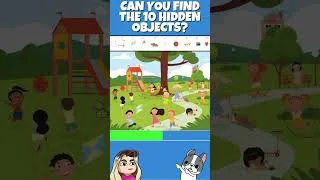 Thumbnail: Can You Find The Hidden Objects? 🔍 #brainteaser #shorts