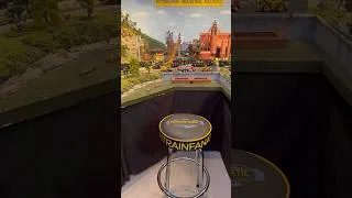 Thumbnail: PghTrainFanatic O Scale Train Layout & New Bar Stool 🔥🚂💨 #shorts #train #layout #fyp #reels
