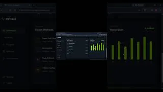 Thumbnail: Modern Dark Mode Fitness Tracker Dashboard 💪 |  HTML CSS JavaScript #shorts